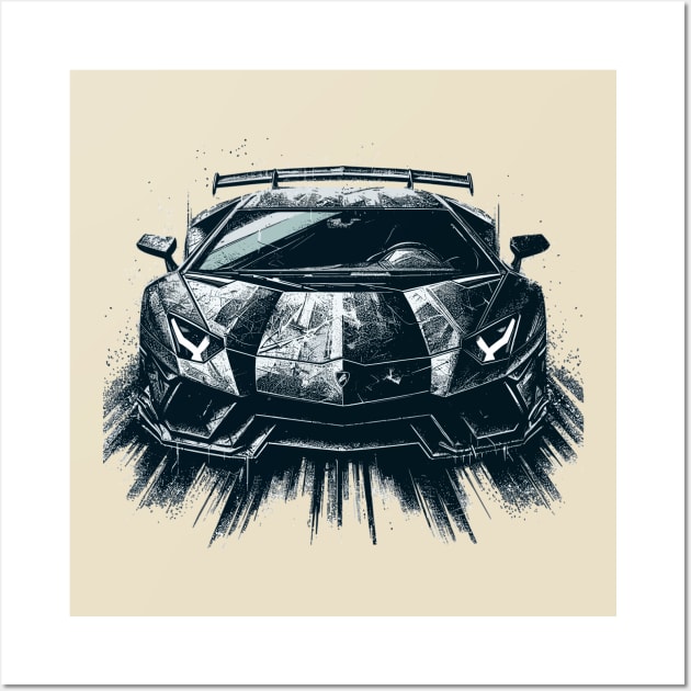 Lamborghini Aventador Wall Art by Vehicles-Art